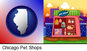 Chicago, Illinois - a pet shop