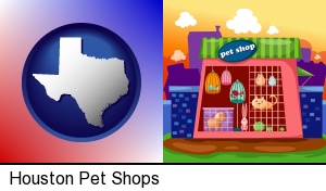 Houston, Texas - a pet shop
