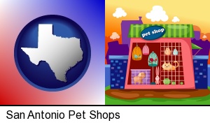 San Antonio, Texas - a pet shop