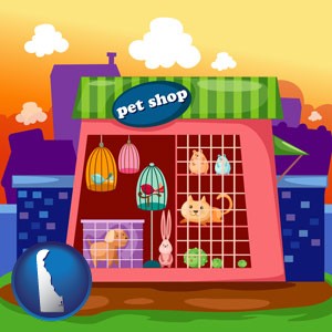 a pet shop - with Delaware icon