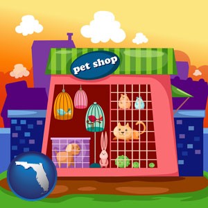 a pet shop - with Florida icon