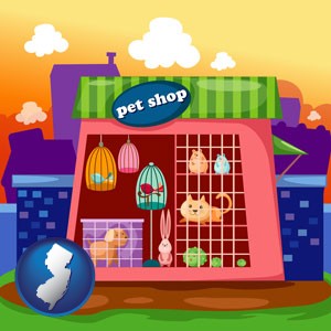 a pet shop - with New Jersey icon