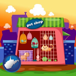 a pet shop - with West Virginia icon