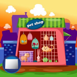 a pet shop - with Wyoming icon